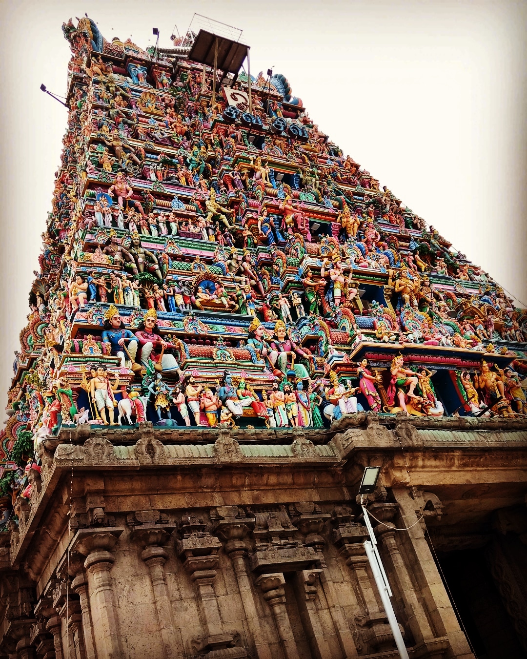 The gopuram of Kapaleeshwarar Temple in Mylapore, Chennai