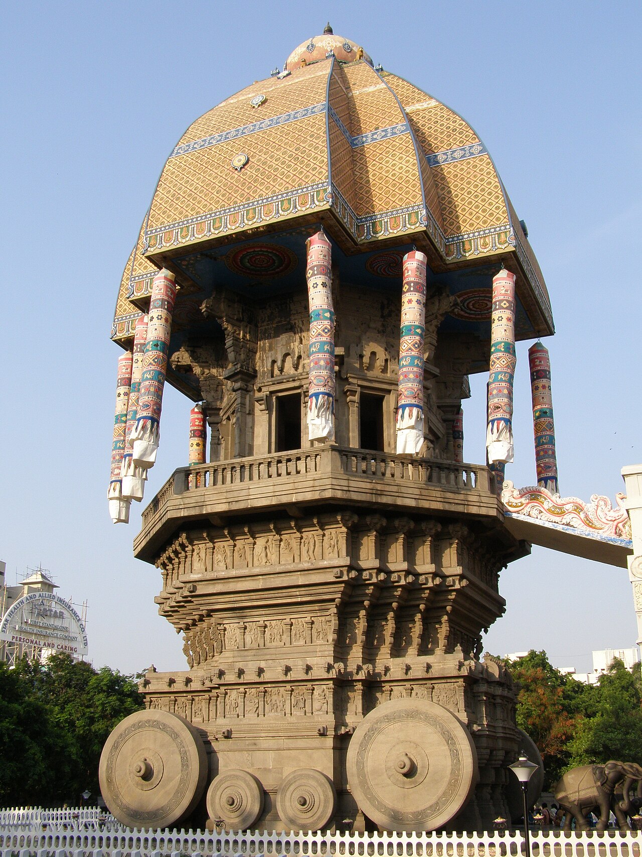The MGR Memorial on Chennai's Marina Beach