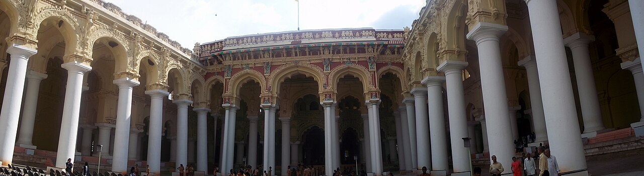 Sculpted gopurams of the Meenakshi Amman Temple